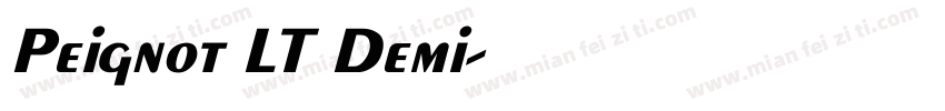 Peignot LT Demi字体转换